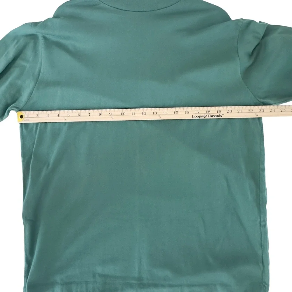 Vintage Vintage Cross Creek USA Cotton Mock Neck Top | 90s Minimal | L‎